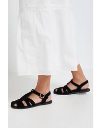 Dorothy Perkins - Freddie Faux Suede Fisherman Flat Shoes - Lyst