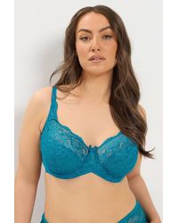 Yours - Stretch Lace Non-Padded Underwired Bra - Lyst