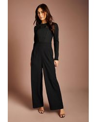 Coast - Bandage Long Sleeve Bodice Jumpsuit W/ Bow Detail - Lyst
