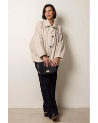 Blue Vanilla - Oversized Short Length Trench Coat - Lyst