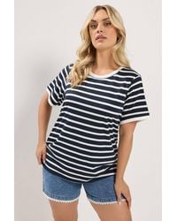 Yours - Stripe Ringer T-Shirt - Lyst
