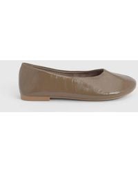 Dorothy Perkins - Faith: Bonnie Faux Patent Leather Seam Detail Ballet Pumps - Lyst
