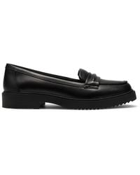 Clarks - Barlow Edge Leather Loafers, Slip Ons - Lyst