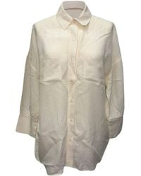 Anine Bing - Preloved Textured Button-Down Shirt Viscose - Lyst