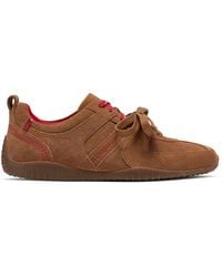 Clarks - Meridor Lace Dark Tan Suede Trainers, Lace Up - Lyst