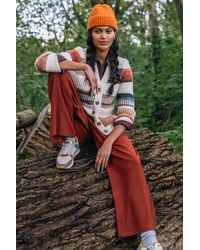 Roman - Stripe Buttoned Knit Cardigan - Lyst