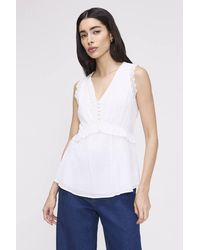 Finery London - Cyma Sleeveless Cotton Top - Lyst