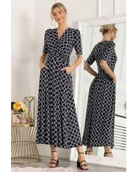 Jolie Moi - Kiera Wrap Front Maxi Dress - Lyst