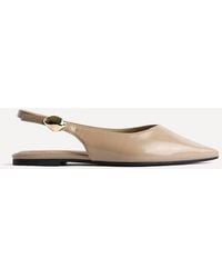 Linzi - Profile Faux Leather Ballet Flats - Lyst