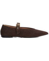 Dune - 'Hey' Suede Ballet Pumps - Lyst