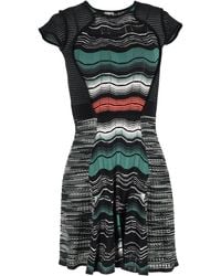 Missoni - Preloved Knitted Wave Print Mini Dress - Lyst