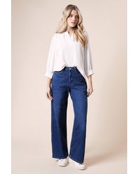 Dorothy Perkins - Wide Leg Denim Jeans - Lyst