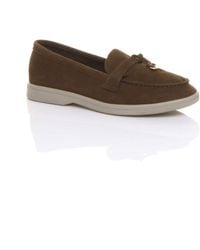 AJVANI - Flat Slip On Smart Loafers - Lyst