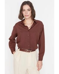 WOVCOR - Loose Fit Cotton Woven Shirt - Lyst