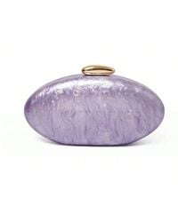 AJVANI - Evening Acrylic Wedding Bridal Prom Party Clutch Marble Effect Bag - Lyst