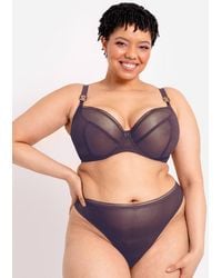 Curvy Kate - Lifestyle Plunge Bra Wired Mesh Lingerie - Lyst