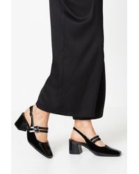 Oasis - Vivian Slingback Double Strap Square Toe Mary Jane Courts - Lyst