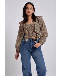 Urban Bliss - Floral Ruffle Blouse - Lyst