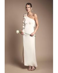Oasis - Corsage One Shoulder Maxi Bridesmaid Dress - Lyst