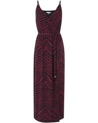 oasis tiger wrap dress