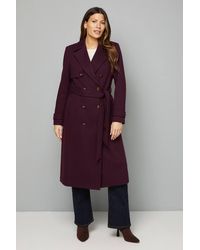 Wallis - Twill Trench Coat - Lyst
