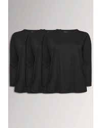 Yours - 3 Pack Long Sleeve T-Shirts - Lyst