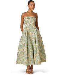 Adrianna Papell - Strapless Fit & Flare Dress - Lyst