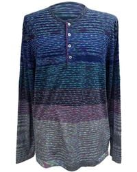 Missoni - Preloved Knitted Half-Buttoned Long Sleeve Top - Lyst