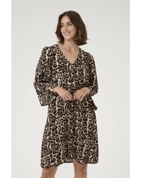 Kaffe - Kapedra Drawstring Tie Waist Short Dress - Lyst