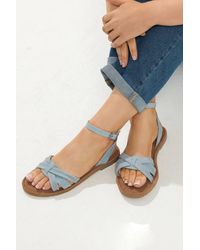 Yours - Cross Over Sandals - Lyst
