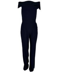 Galvan London - Preloved Off-Shoulder Flared Jumpsuit - Lyst