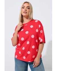 Yours - Polka Dot T-Shirt - Lyst