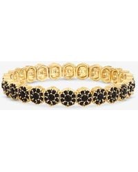 Jon Richard - Plated & Jet Stretch Bracelet - Lyst