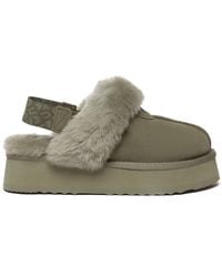 EverAu Australia - Real Sheepskin Wagtail Removable Strap Platform Slippers W/ Eva Sole - Lyst