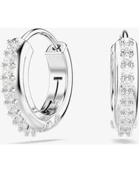 Swarovski - Matrix Tennis Crystal Hoop Earrings 5690670 - Lyst
