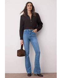 WOVCOR - High Waist Comfort Flare Jeans - Lyst