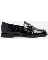 Linzi - Maison Faux Croc Patent Leather Loafers - Lyst