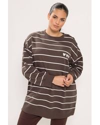 Yours - Heart Stripe Sweatshirt - Lyst