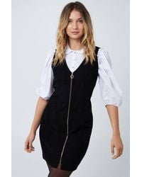 Pink Vanilla - Zip Through Corduroy Dress - Lyst
