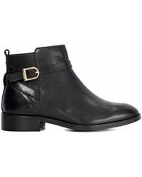 Dune - Wide Fit 'Pemma' Leather Ankle Boots - Lyst