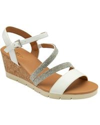 Lotus - 'Goldie' Open-Toe Wedge Sandals - Lyst