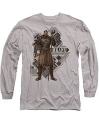 Marvel - Panther: Wakanda Forever M'Baku Long Sleeve T-Shirt, Athletic Heather - Lyst
