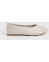 Dorothy Perkins - Faith: Bonnie Faux Patent Leather Seam Detail Ballet Pumps - Lyst