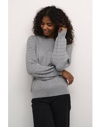 Kaffe - Kananna Round Neck Regular Fit Pullover - Lyst