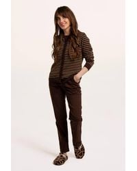 Brakeburn - Hilda Knitted Stripe Cadigan - Lyst