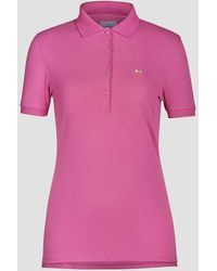 Enorsia - Short Sleeve Cotton Pique Polo Shirt - Lyst