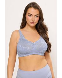 Yours - Hi-Shine Non-Padded Non-Wired Full Cup Bra - Lyst