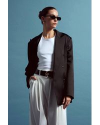 Dilvin - Crepe Blazer Jacket - Lyst