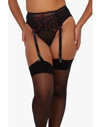 Playful Promises - Elodie & Rosebud Embroidery Susp Belt - Lyst
