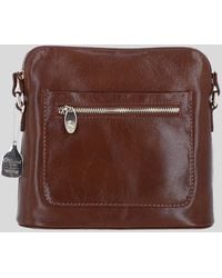 Ashwood Leather - Genuine Leather Crossbody Bag W/ Adjustable Strap - Lyst